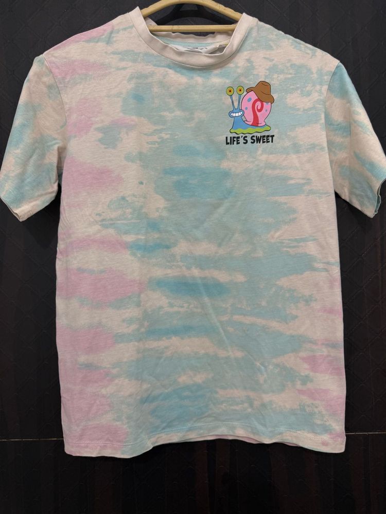 Cute Snail Tie-Dye T-Shirt