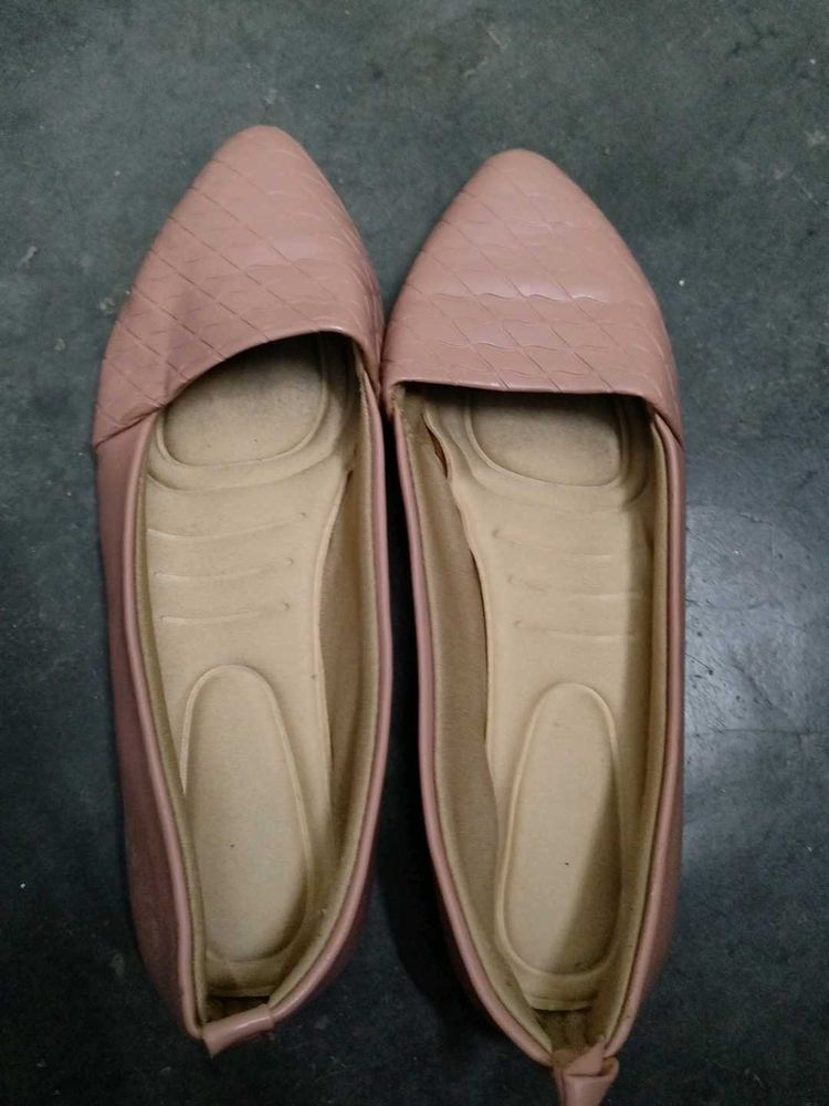 Blush Pink Pointed Toe Flats