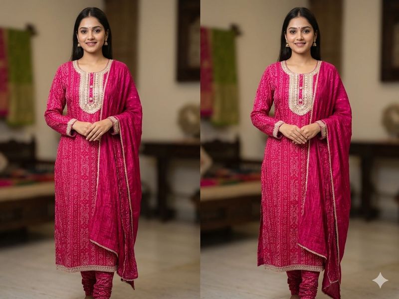 Elegant Pink Kurta Set with Dupatta