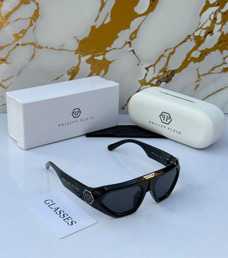 Philipp Plein Black Sunglasses