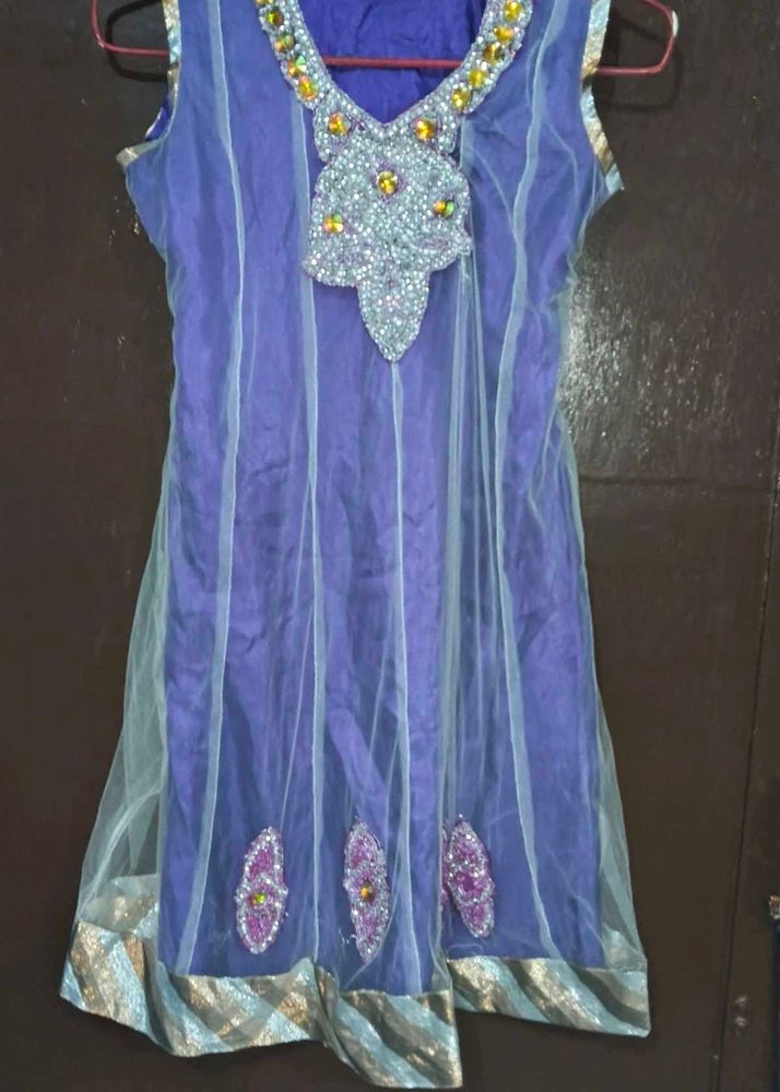 Beautiful Embellished Purple frock