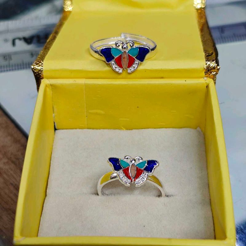 Pure silver toe ring (One Pair)