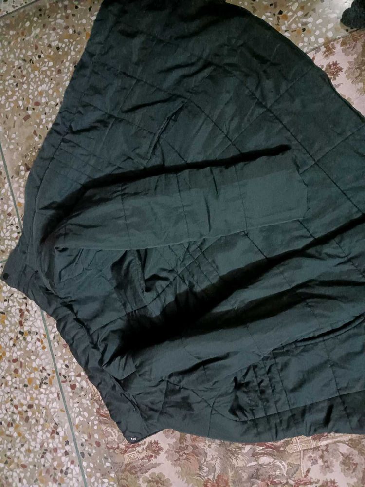 Stylish Black Quilted Coat