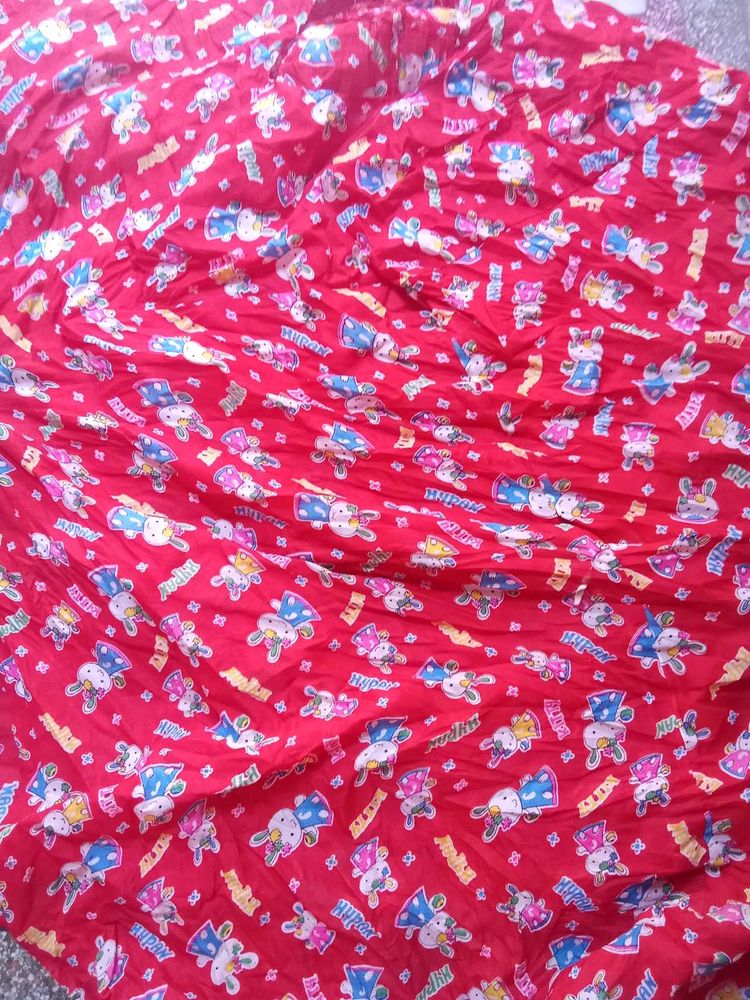 Cute Red Cartoon Print tent house cover