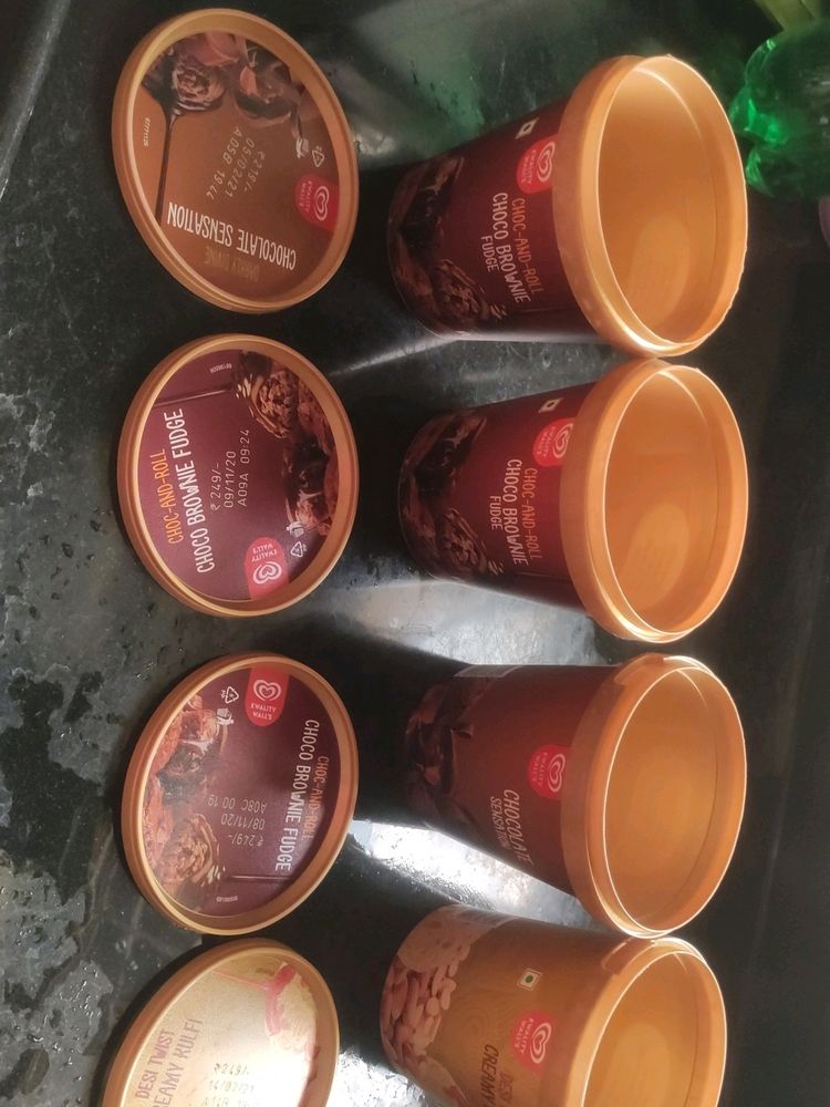 Ice-cream Tubs (4nos.)