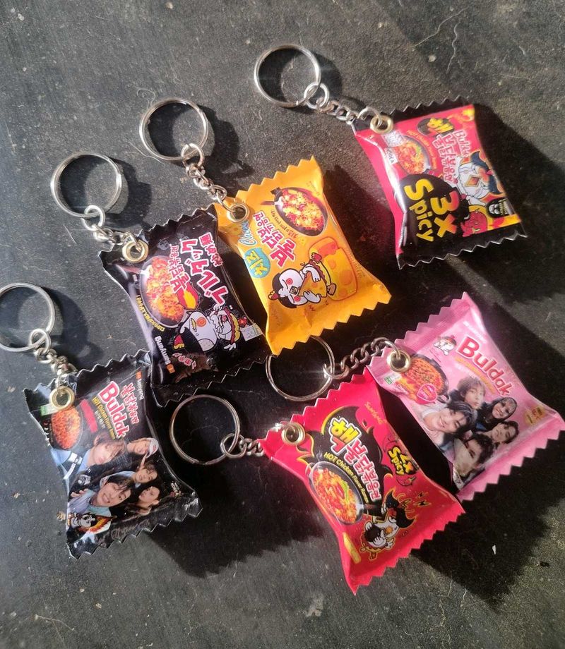 Cute Snack Packet Keychains