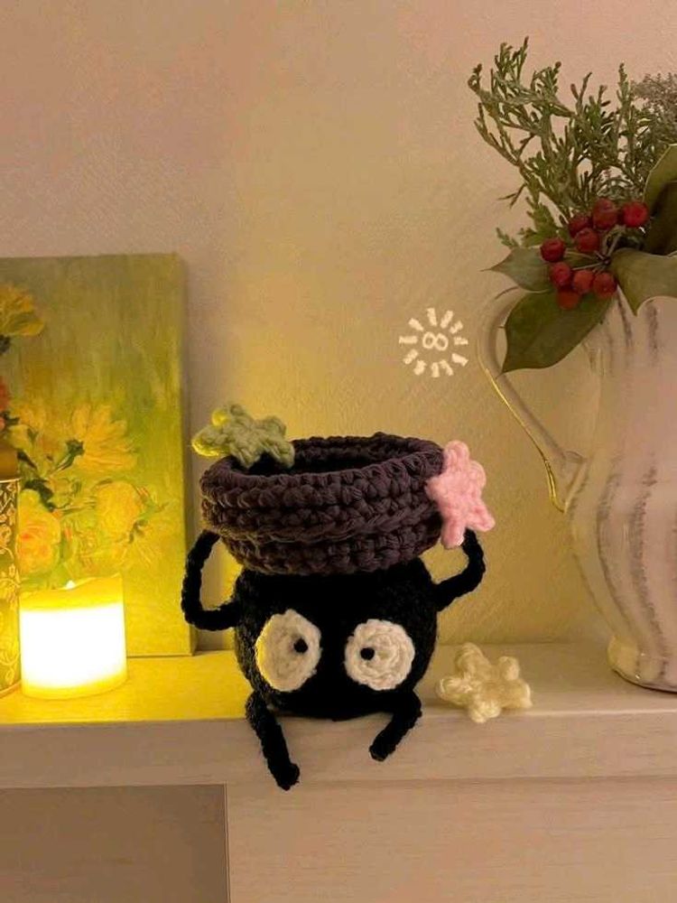 Cute Crochet Dust Sprite Pot🍓💌