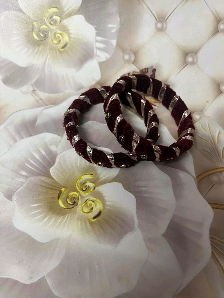 Womane Bangles Velvet Handmade