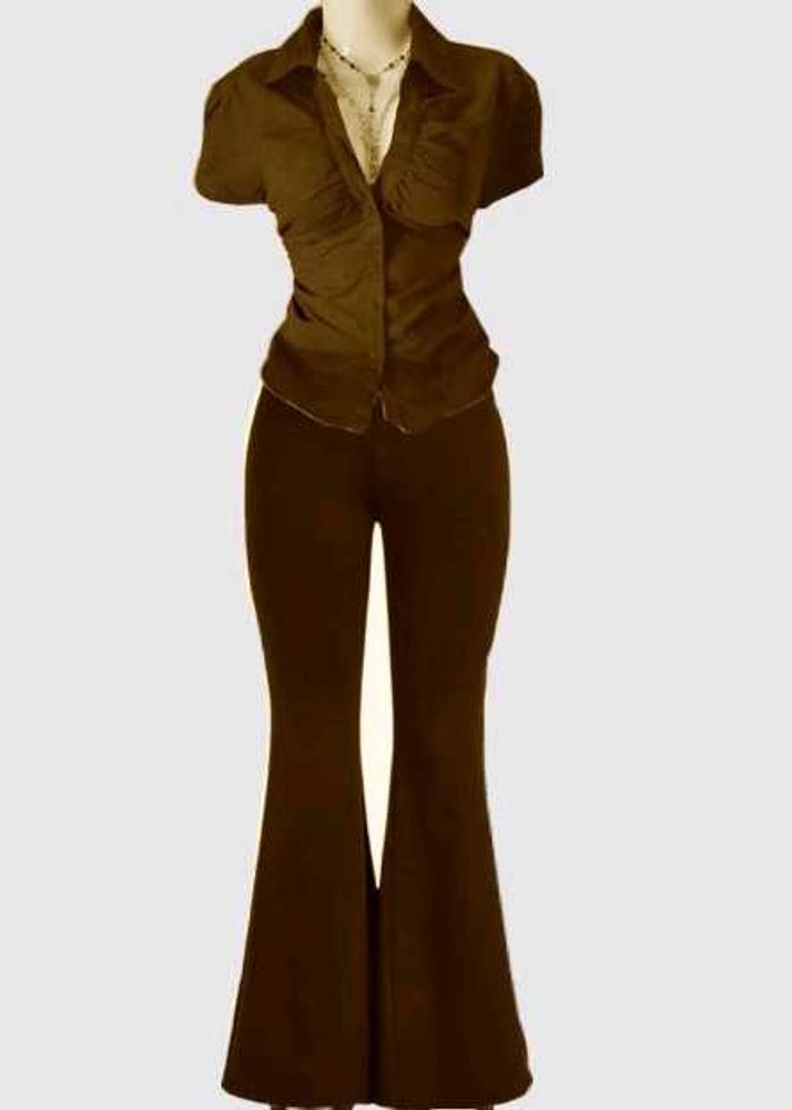 Chic Flare bootcut High Rise Trouser Pants