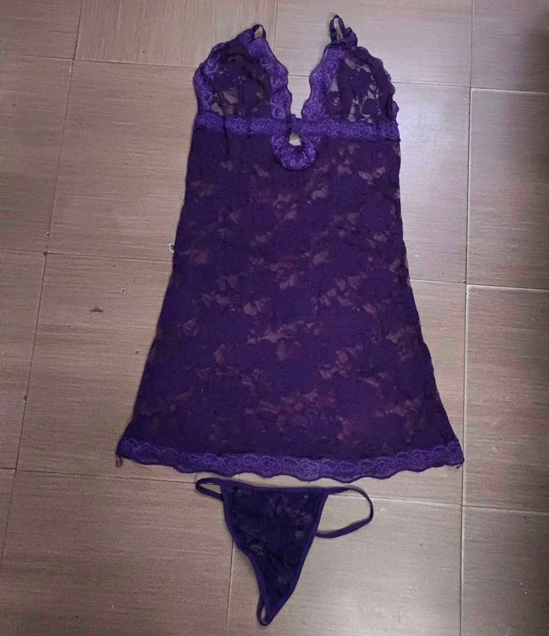 Strapped Up Lace Babydoll Lingerie Set