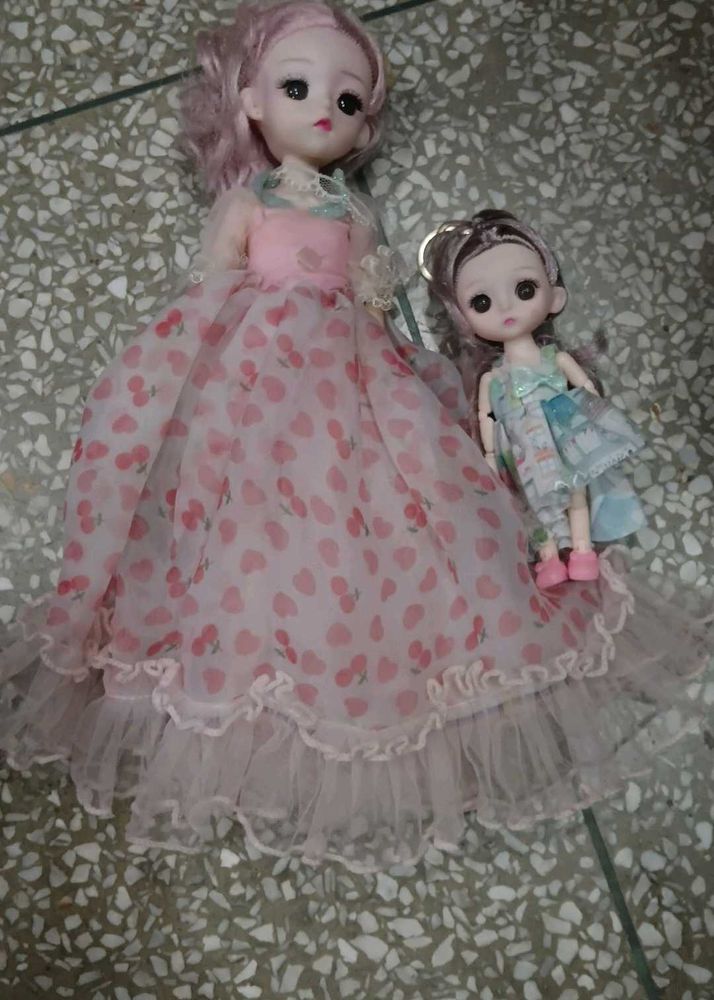 cute dolls set movable joints 3d eyes