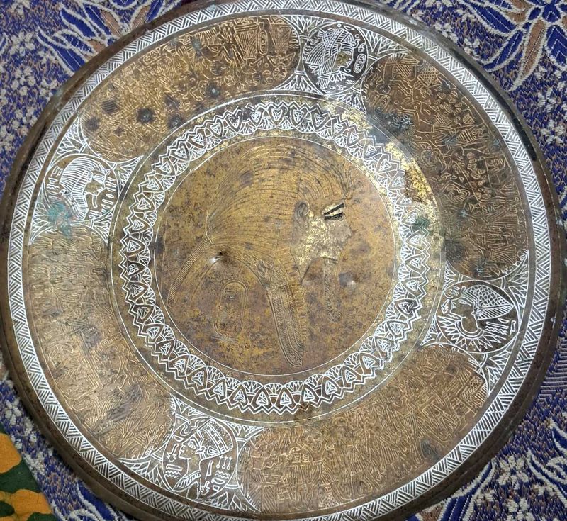 brass or copper decorative plate