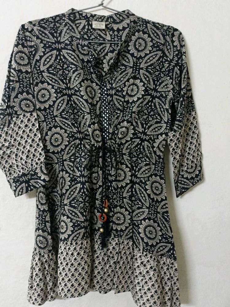 Boho Print Tunic Top