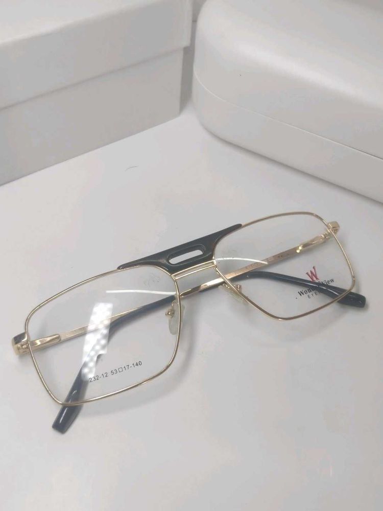 Stylish Gold Frame Eyeglasses
