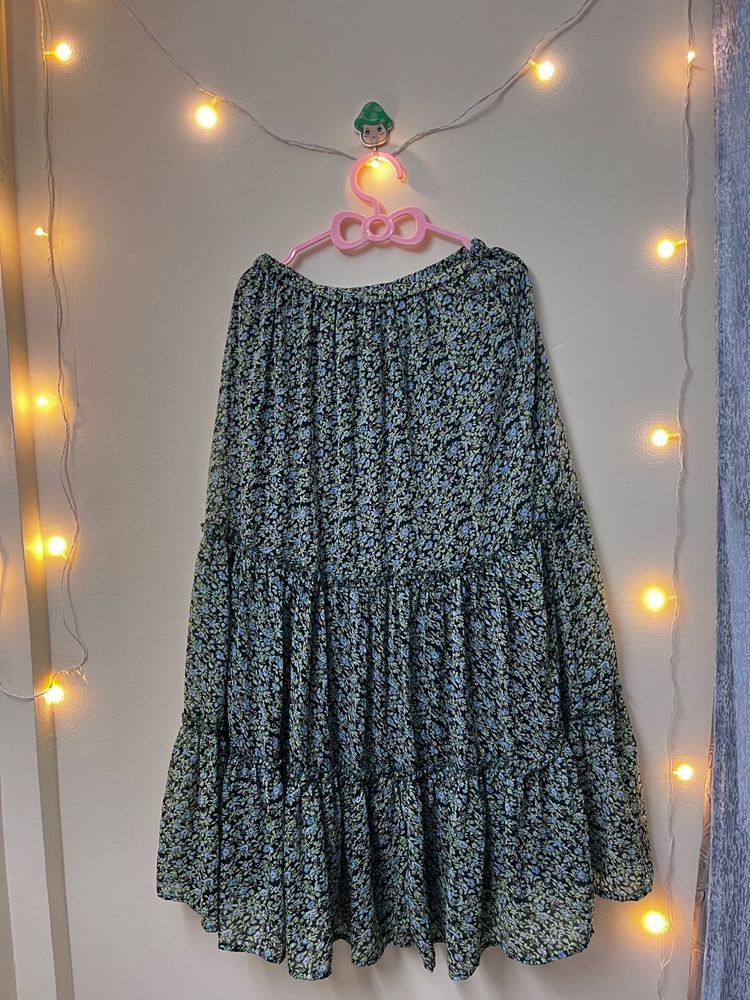 Floral Tiered skirt