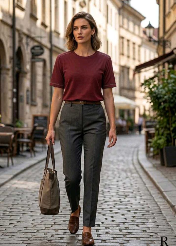 Stylish Maroon T-Shirt 👕