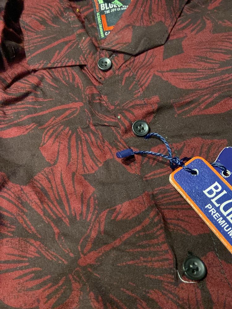 Floral Printed Red Tshirt