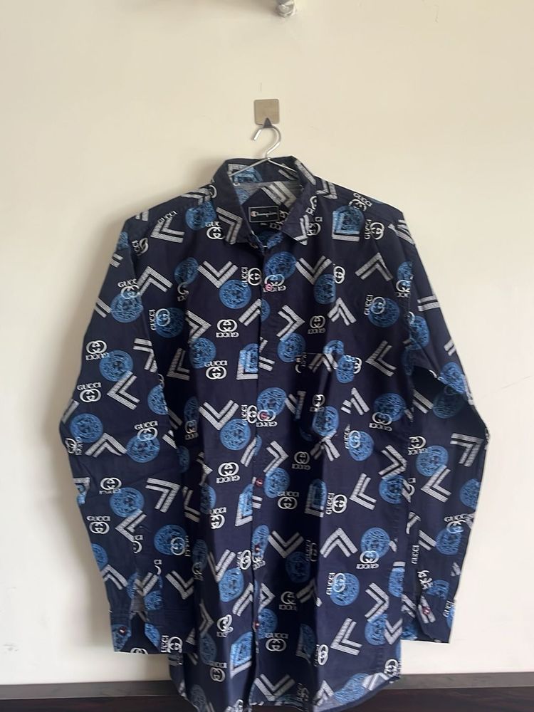 Gucci Patterned Button-Down Shirt