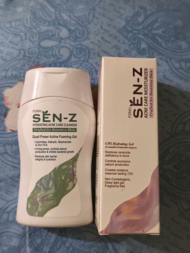 SEN-Z Hydrating Acne Care Cleanser &amp; Moisturizer