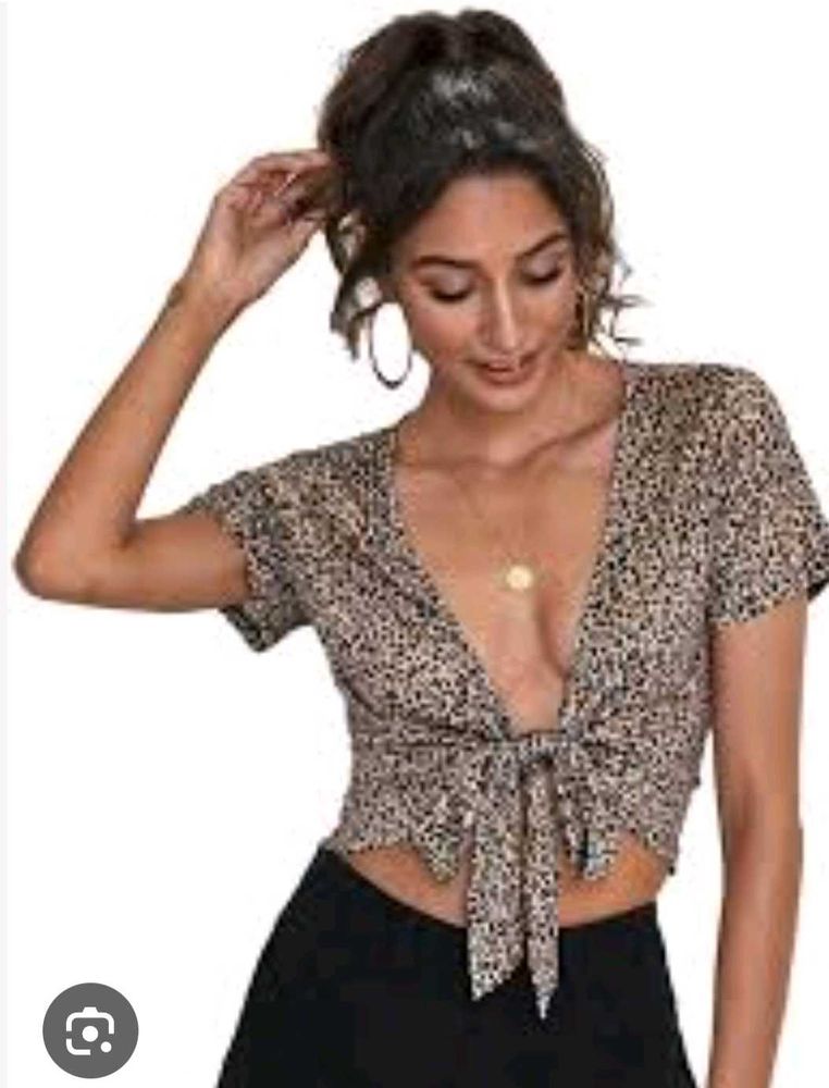 Leopard Print Crop Top