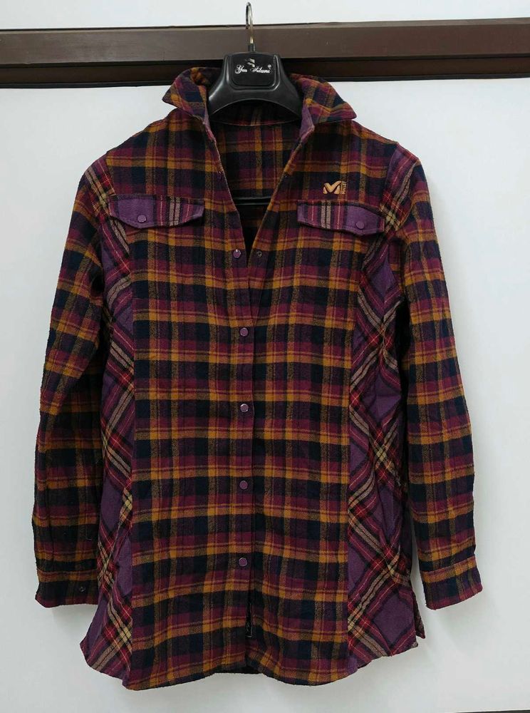 Millet Plaid Button-Up Shirt