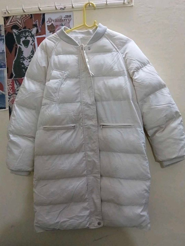 Cream Puffer Coat