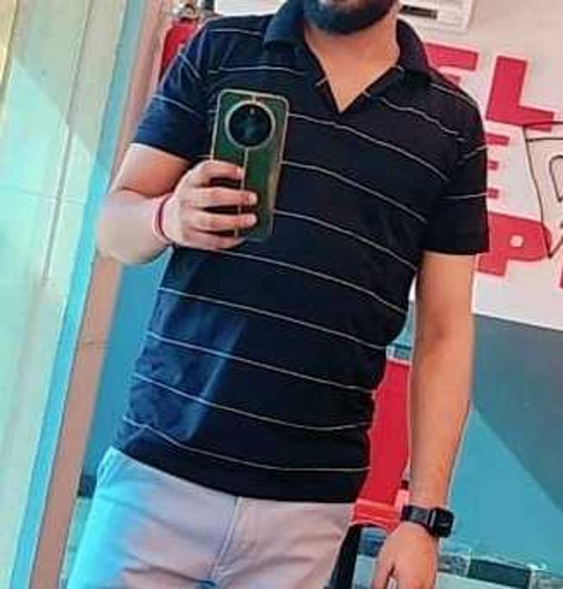 Men's Striped Polo T-Shirt