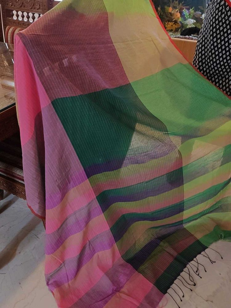 Handcrafted new Cotton saree on sale