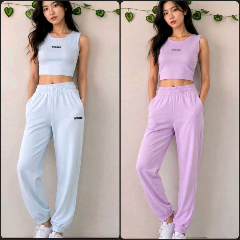 Comfy Crop Top &amp; Jogger Set