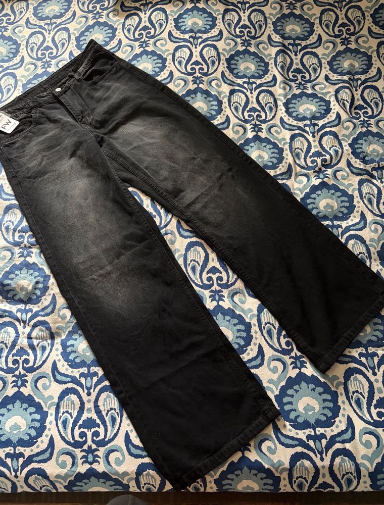 Black faded Denim Jeans