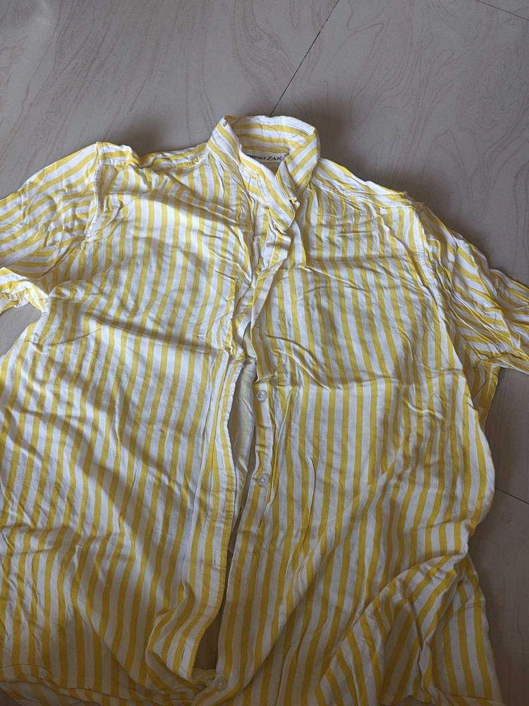 Striped Button-Down Shirt