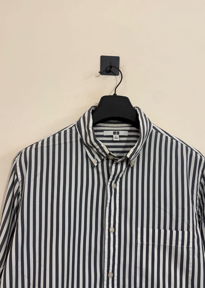 Classic Striped Button-Down Shirt