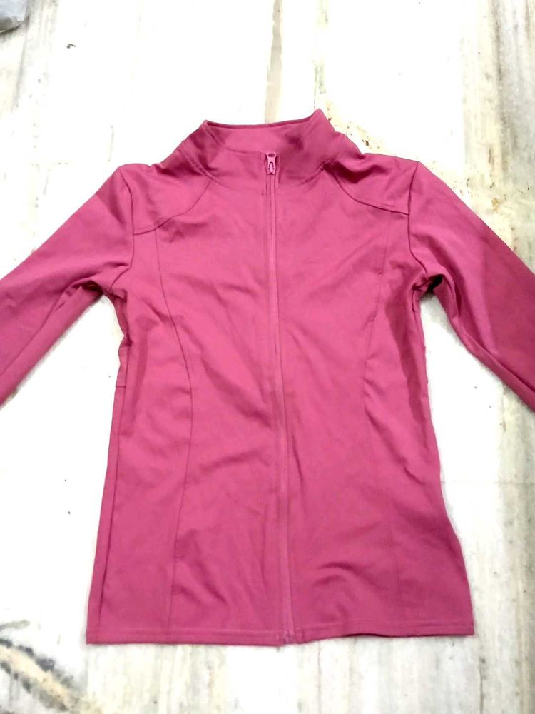 Pink Zip-Up Jacket