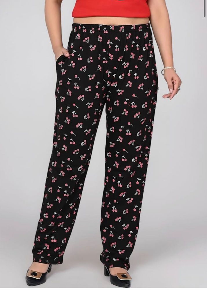 Black Cherry Print Pants