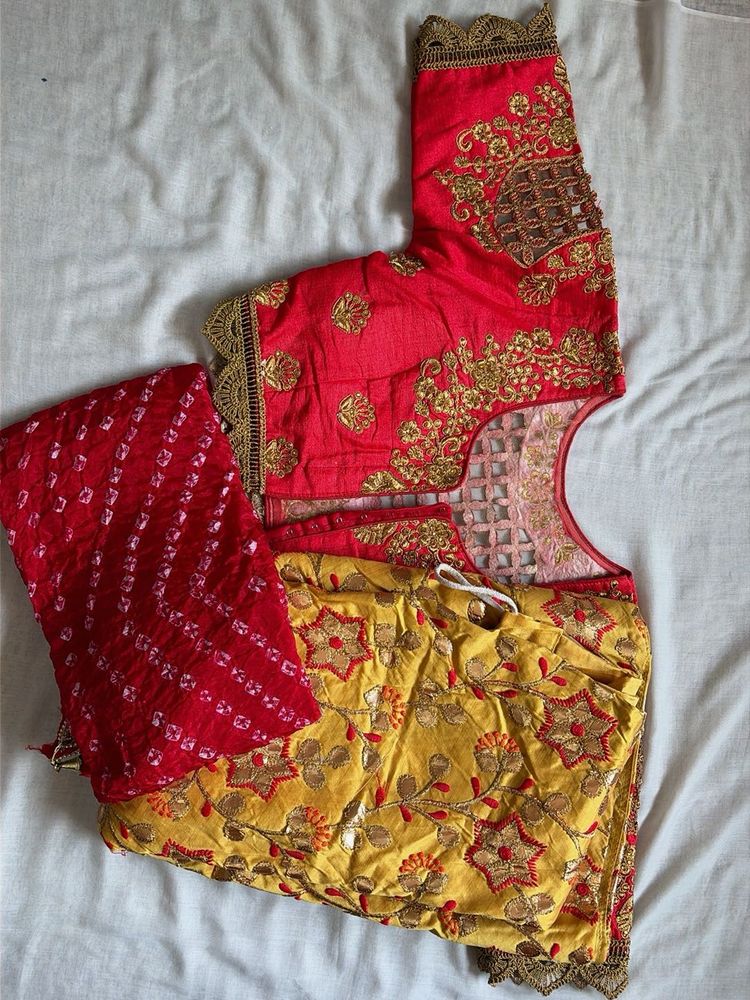 Yellow Lehenga Choli Set