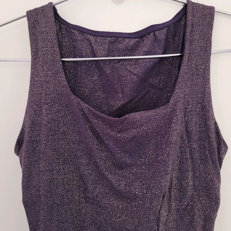 Imported Shimmer Crop Top