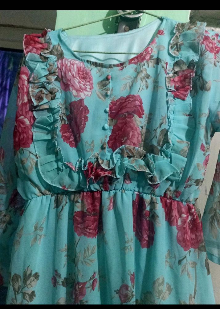 Layer Frock with  Heartshape Lipstick Free
