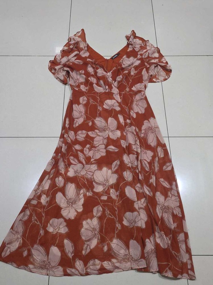 Floral Print Midi Dress