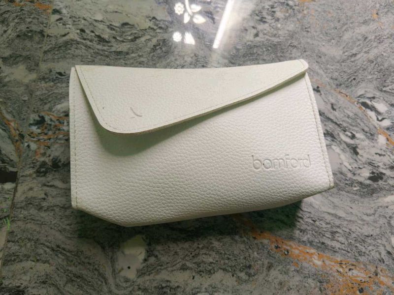 White Bamford Clutch Bag
