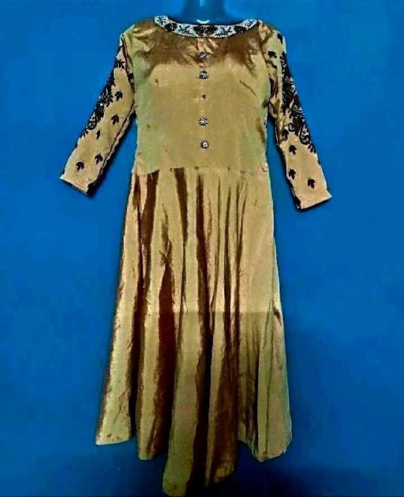 Elegant Golden Ethnic Gown