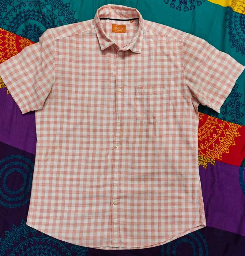 Vintage Checkered Short Sleeve Shirt