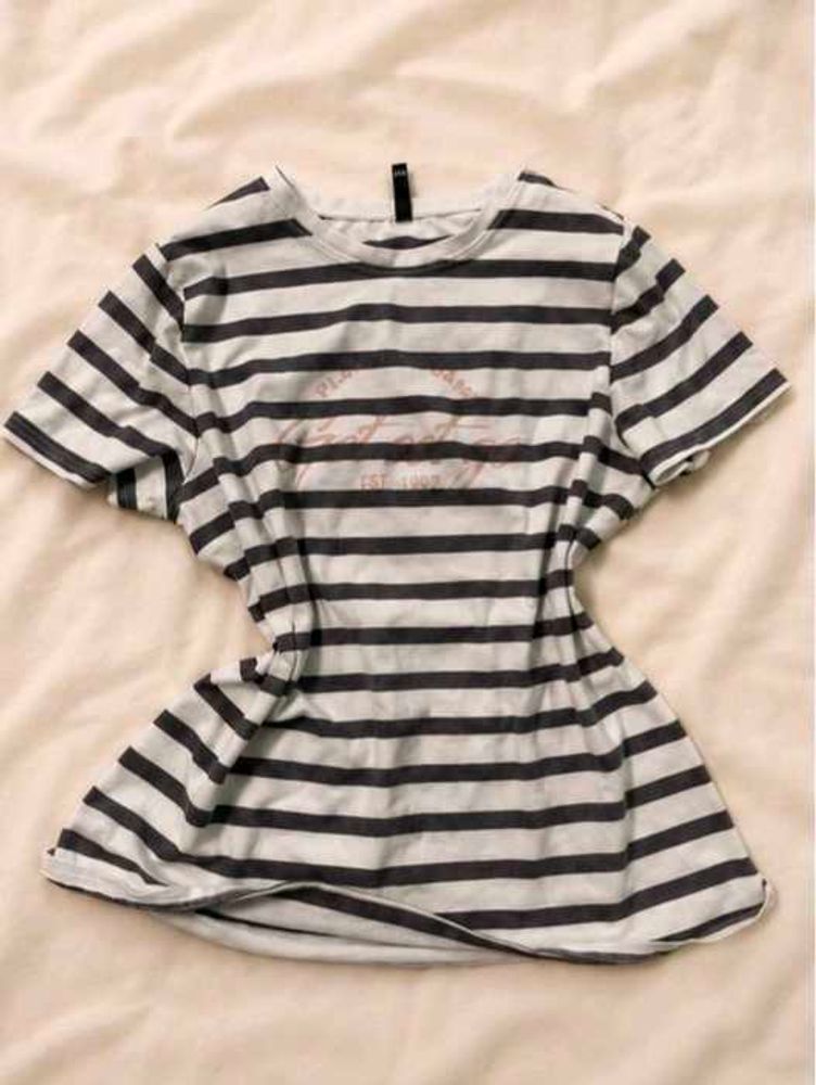 Striped aesthetic y2k oversized T-Shirt