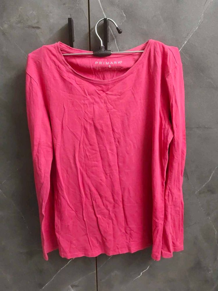 Primark Pink Long Sleeve T-Shirt