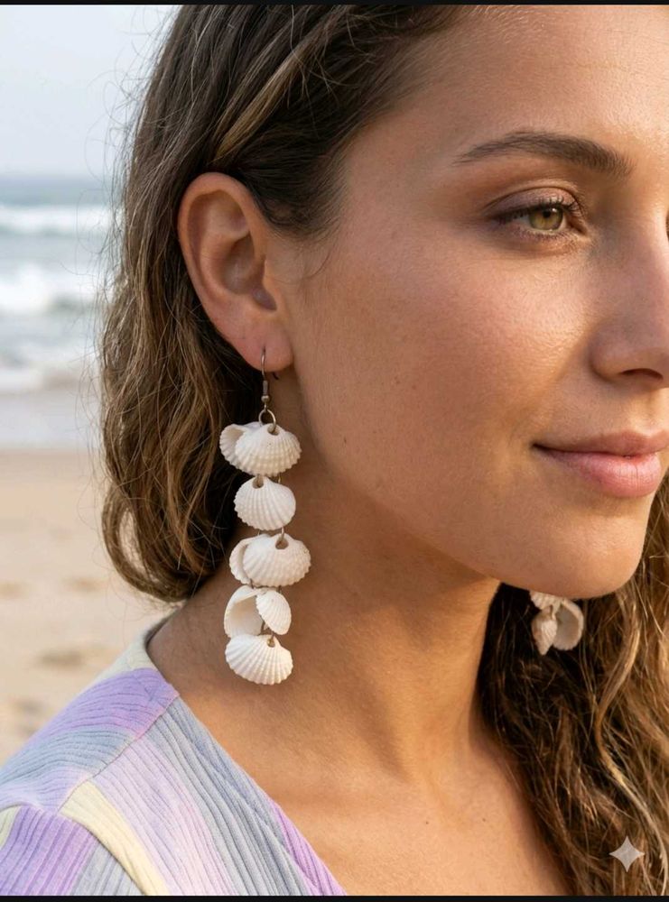 Boho Seashell Dangle Earrings