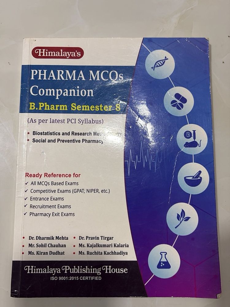 Pharma MCQs Companion B.Pharm Semester 8