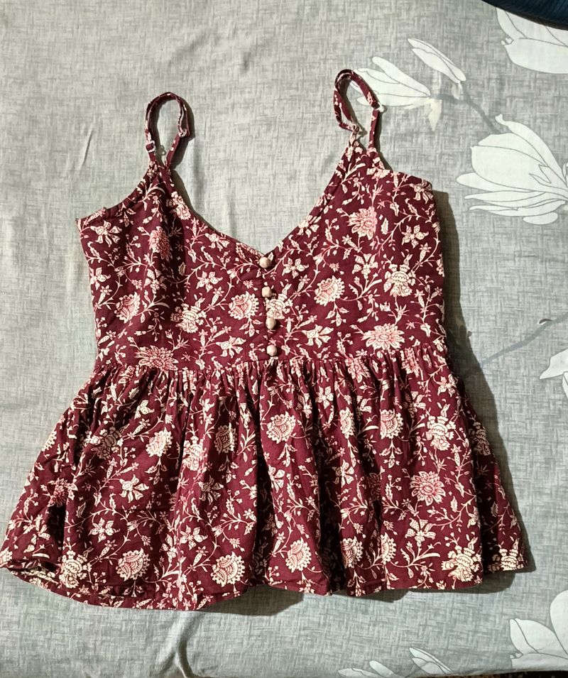 Strapy Floral Top