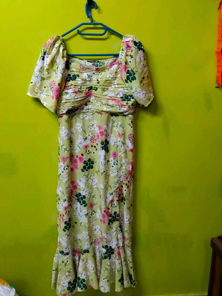 Floral Print Midi Dress
