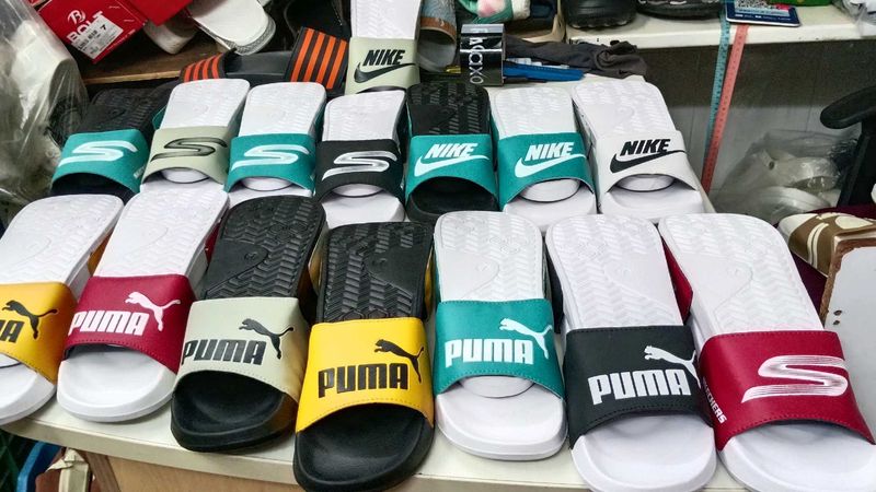 Assorted Brand Slide Sandals