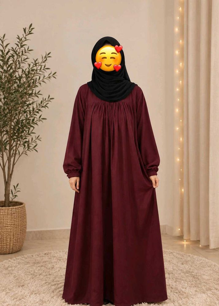 Elegant Maroon Abaya