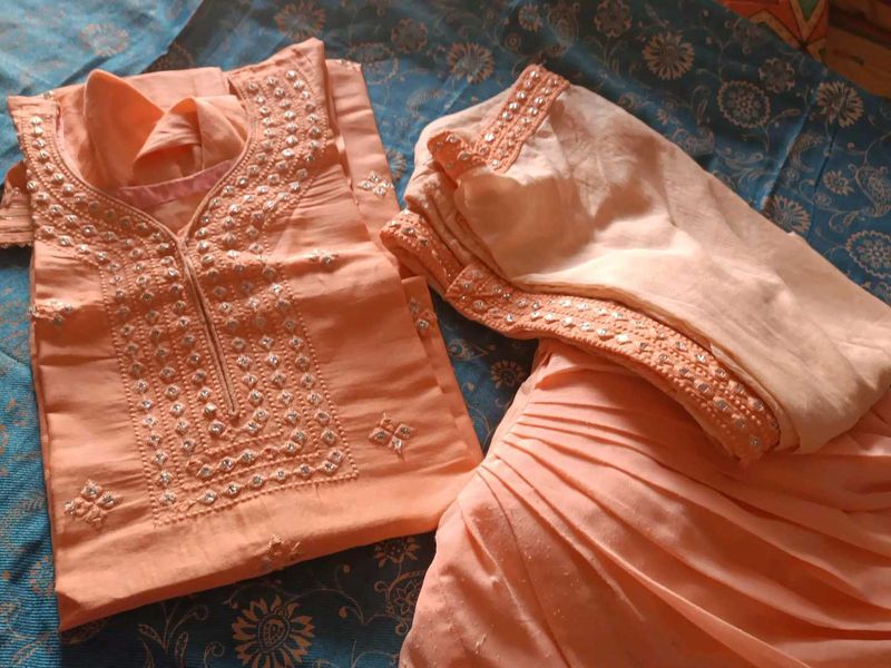Fully stiched Suit with Bottom And Duppata
